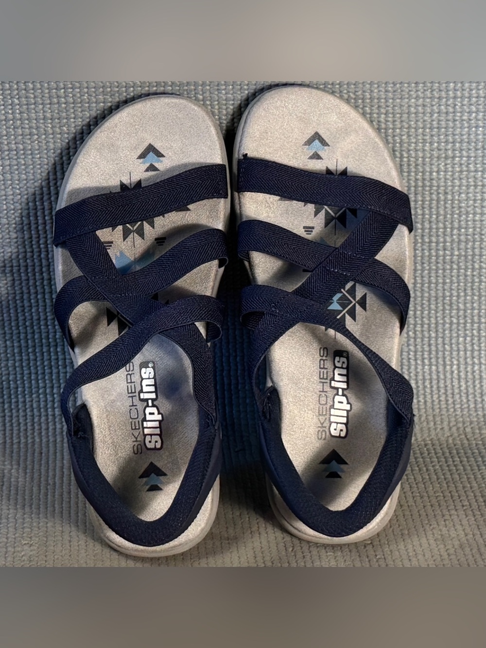 Skechers Hands Free Slip-ins Reggae Slim Stretch Flex Sandals Women's Size 7 - Picture 5 of 9